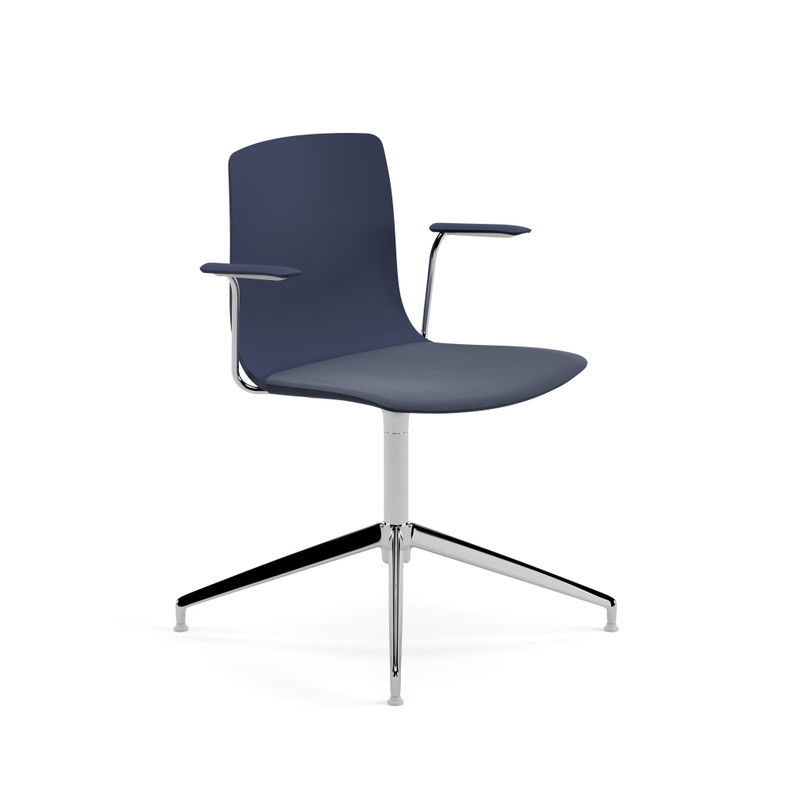 Aava 02 chair with swivel trestle on feet | Arper GB